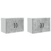 vidaXL Wandschrank PORTO 2 pcs Beton Grau 60 x 31 x 40 cm