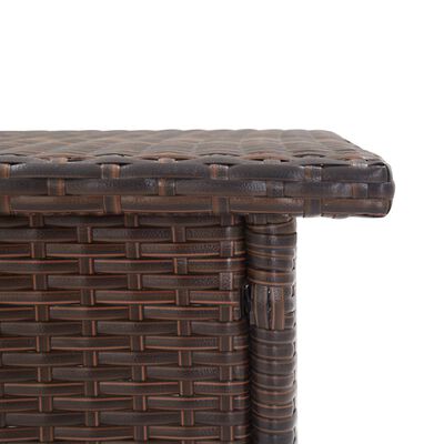 vidaXL Beistelltisch Braun 50x50x47 cm Poly Rattan