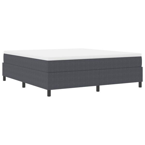 vidaXL Plattformbettgestell Dunkelgrau 180 x 200 cm Stoff