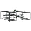 vidaXL Couchtisch Schwarz 121x121x40 cm Holzwerkstoff