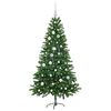 vidaXL Weihnachtsbaum mit 150 LEDs mit St&auml;nder Gr&uuml;n 150 cm PE