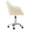 vidaXL Esszimmerst&uuml;hle 6 Stk. Drehbar Creme Stoff