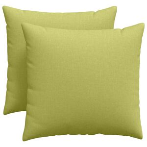 vidaXL Sofakissen 2 pcs Hellgr&uuml;n 50 x 50 cm Stoff