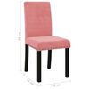 vidaXL Esszimmerst&uuml;hle 2 Stk. Rosa Samt