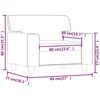 vidaXL Sessel Braun 60 cm Kunstleder