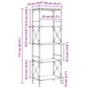 vidaXL B&uuml;cherregal 5 B&ouml;den Grau Sonoma 59x35x171 cm Holzwerkstoff