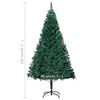 vidaXL K&uuml;nstlicher Weihnachtsbaum mit Beleuchtung & Kugeln Gr&uuml;n 150 cm