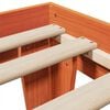 vidaXL Massivholzbett ohne Matratze Wachsbraun 75x190 cm Kiefernholz