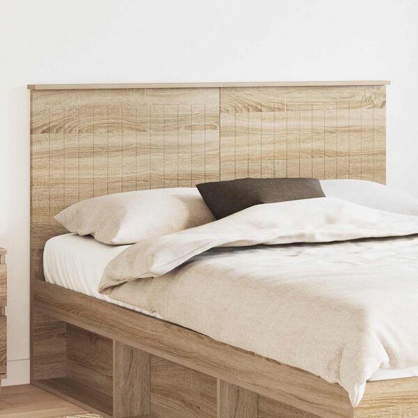 vidaXL Kopfteil mit Kopfteil Sonoma-Eiche 140 cm Holzwerkstoff