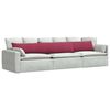 vidaXL Sofakissen 2 St&uuml;ck Weinrot 200 x 40 cm Cordstoff
