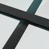 vidaXL Schiebet&uuml;r mit Beschlag Schwarz 90x205 cm ESG-Glas