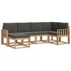 vidaXL Outdoor-Sofagarnitur 6 stk. Wei&szlig; und Anthrazit Polyester