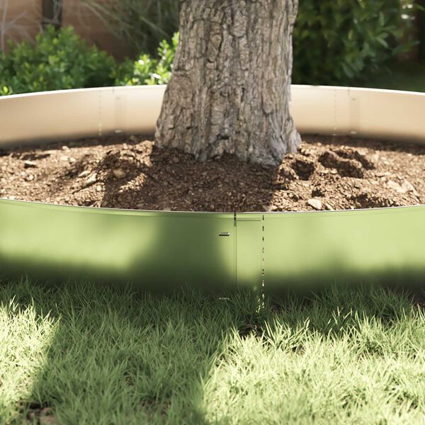 vidaXL Rasenkanten 30 pcs Silber 100 x 25 x 0,07 cm Verzinkter Stahl