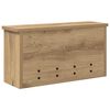 vidaXL Wandmontierter Kleiderst&auml;nder Artisan-Eiche 50 x 16 x 26 cm
