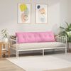 vidaXL R&uuml;ckenkissen Rosa 180 x 19 x 50 cm Stoff