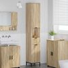 vidaXL Badezimmerschrank mit Speicher Sonoma-Eiche 31,5 x 33 x 190 cm
