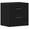 vidaXL Nachttische 2Stk. Schwarz Eichen-Optik 40x30x40cm Holzwerkstoff