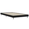vidaXL Bettgestell Schwarz 90x200 cm Holzwerkstoff