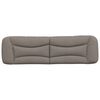 vidaXL Kopfteil-Kissen "Hvar" Taupe 180 cm Stoff