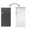 vidaXL Fensterjalousie mit Vorh&auml;ngen Schwarz Aluminium