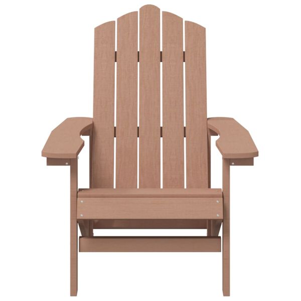 vidaXL Adirondack-Gartenstuhl HDPE Braun