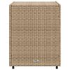 vidaXL Gartenschrank Beige 55x59x69 cm Poly Rattan