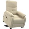 vidaXL Aufstehsessel Creme Stoff