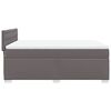 vidaXL Boxspringbett mit Matratze Grau 140x190 cm Kunstleder