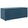 vidaXL Hocker Blau 101 x 41 x 40 cm Samt und Engineering Holz