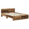 vidaXL Bettrahmen mit Kopfteil Altholz 150 x 200 cm Holzwerkstoff