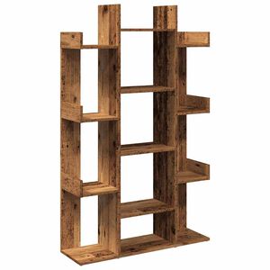 vidaXL B&uuml;cherregal Altholz-Optik 86x25,5x140 cm Holzwerkstoff