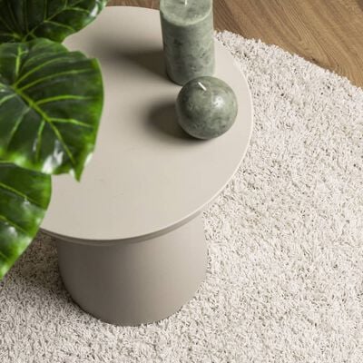 vidaXL Teppich Shaggy Hochflor Modern Creme 300x400 cm