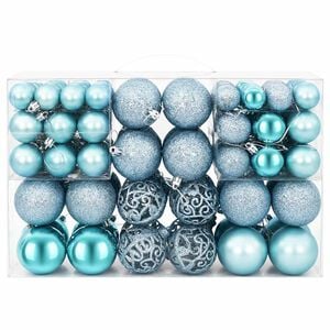 vidaXL Weihnachtskugeln 100 Stk. T&uuml;rkis 3 / 4 / 6 cm