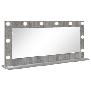 vidaXL Waschtischspiegel Sonoma-Grau 100 x 45 x 18 cm Rechteckig
