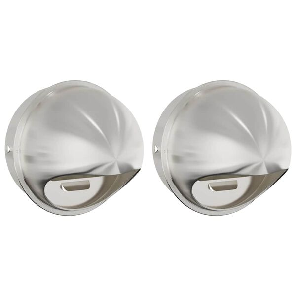 vidaXL L&uuml;ftungsgitter 2 pcs Silber 200 mm Edelstahl