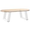 vidaXL Couchtischbeine U-Form 2 Stk. Wei&szlig; 40x(30-31) cm Stahl