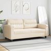 vidaXL 2-Sitzer-Sofa Beige 140 cm Mikrofasergewebe