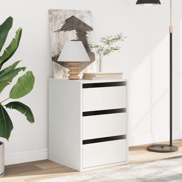 vidaXL Kommode Wei&szlig; 40x41x58 cm Holzwerkstoff