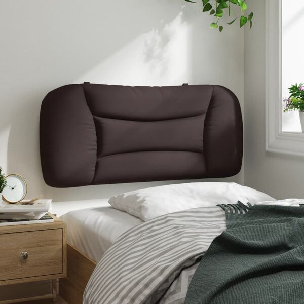 vidaXL Kopfteil-Kissen "Hvar" Dunkelbraun 90 cm Stoff