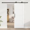 vidaXL Schiebet&uuml;r ORKDAL Wei&szlig; 78 x 202 cm Massives Kiefernholz