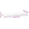 vidaXL Gartenbank mit Schwarzer Auflage 175 cm Massivholz Teak
