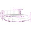 vidaXL Bettgestell mit Matratze Dunkelgrau 200 x 200 cm Samt