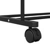 vidaXL Kleiderst&auml;nder mit Regal Mit Rad Schwarz 80 x 53 x 156 cm