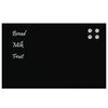 vidaXL Magnettafel Wandmontage Schwarz 80x50 cm Hartglas