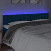 vidaXL LED Kopfteil Dunkelblau 160x5x78/88 cm Samt