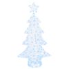 vidaXL Weihnachtsbaum mit 160 LEDs Kaltwei&szlig; 151 cm Acryl