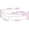 vidaXL Boxspringbett mit Matratze Dunkelgr&uuml;n 200x200 cm Samt