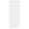 vidaXL Doppelrollo Wei&szlig; 105x230 cm Stoffbreite 100,9 cm Polyester