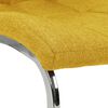 vidaXL Freischwinger 2 Stk. Gelb Stoff