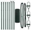 vidaXL Zaun mit Pfosten Gr&uuml;n 0,6 x 10 m Stahl und PVC